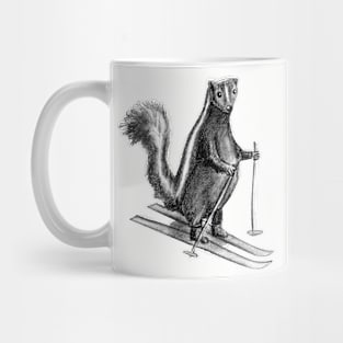 Skiing Skunk Mug